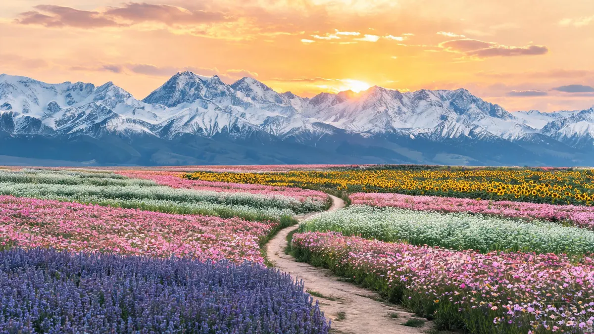 那拉提花海景区